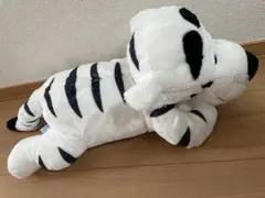 ホワイトティガー　ギガジャンボ　ぬいぐるみポケットティッシュ付