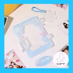 【七夕セール！】【推し活を彩る アクリルスタンド カードケース】水色 収納のサムネイル