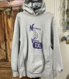 80’sトリコタグUSA製 チャンピオンリバースウィーブ パーカー4段プリント