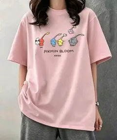 PIKMIN BLOOM 半袖Tシャツ ピンクのサムネイル