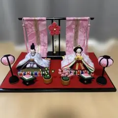 みかわ工房雛、桐台、扇、ミニチュア雛道具、お雛様紅白梅 みかわ工房雛、桐台、扇、ミニチュア雛道具、お雛様紅白梅 - メルカリ