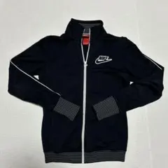 子供ジャージ　上着　NIKE ブラック ジップアップジャケット　 Sサイズ