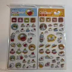 キャラクターシールセット 4枚まとめ　まめゴマ　靴下にゃんこ