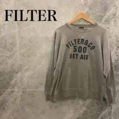 フィルター レディース 灰 スウェット トレーナー アメカジ 古着