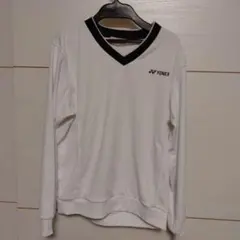 YONEX ホワイト Vネック Tシャツ S