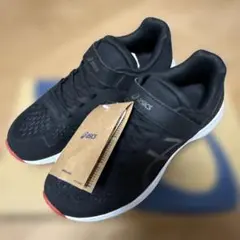 【正月お値下げ】asics ブラック スニーカー ベルクロ