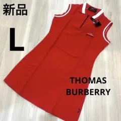 新品　THOMAS BURBERRY トーマスバーバリー　ポロワンピ　Lのサムネイル