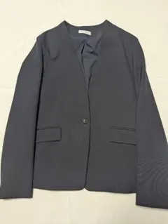 PLST プラステ ブラッシュドバックカラーレスジャケット