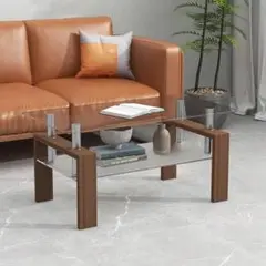 ブラウン モダン センターテーブル