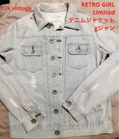 Retro Girl デニムジャケット Y2k vintage unisex