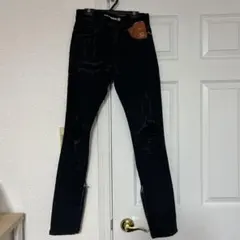 Crysp Denim クリスプデニム 裾ジップ スキニージーンズ ダメージ加工