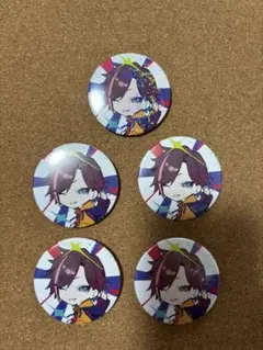 CRフェス クレイジーラクーン きなこ 缶バッジ 5点セット まとめ売り