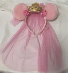 ディズニー カチューシャ ピンク レース ミニーマウス