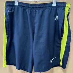 Nike DRI-FIT ハーフパンツ 18番 ネイビー/イエロー