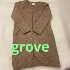 grove 綺麗めスタイル キルティングロングコート L