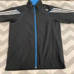 adidas climalite ブラック/ブルー ジャケット