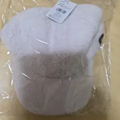 ホワイト ボアキャップ タグ付き 約58cm