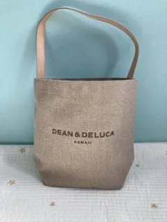 ハワイ限定 DEAN&DELUCA 10周年記念 リネンレザーハンドルトート