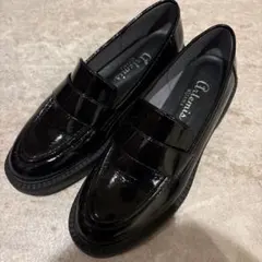 厚底ローファー 革靴