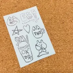 OK THX 6点セット 消しゴムハンコ