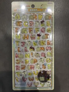 ボンボンドロップシール　ポムポムプリン　アルファベット　もじ