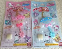 ★新品★2点★サンリオロリポップキャンディチャーム ハローキティ+シナモロール