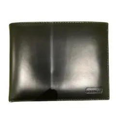 値下げ依頼歓迎！ COACH ブラック レザー 二つ折り財布