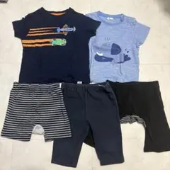 80サイズ GAP入り 半袖Tシャツ パンツ 5点セット 男の子のサムネイル