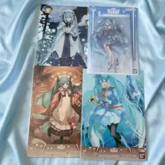 初音ミク　雪ミク　オールスターズ　クリアポスター　S賞　I賞　アクスタ　1番くじ