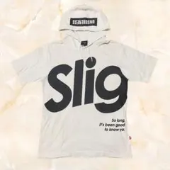 B ONE SOUL＊白フード ロゴ 半袖Tシャツ M