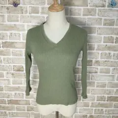 【FREAKS STORE】♪フリークスストア 長袖トップス グリーン♪キレイめ