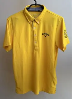 Callaway キャロウェイ イエロー ポロシャツ メンズ M