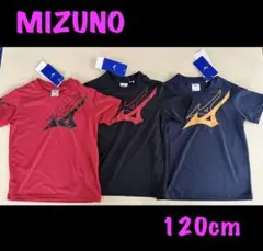 新品タグ付き　120㎝　MIZUNOミズノ　Tシャツ3枚組