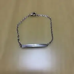 シルバーカラー プレート ブレスレットのサムネイル