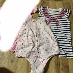 女の子　夏　甚平　甚兵衛　ロンパース　まとめ　セット　マリン