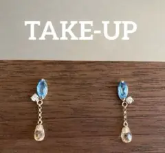 TAKE UP テイクアップ　ピアス 天然石 K10