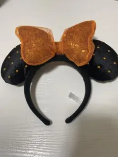 ミニー　ディズニー リボン付きカチューシャ