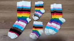 Happy Socks　プライドストライプ　靴下
