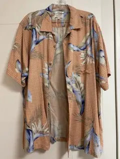 ISLANDER アロハシャツ 半袖 シルク 総柄 XXLのサムネイル