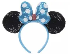 ミニーマウス スパンコールカチューシャ　ドット