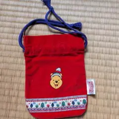東京ディズニーリゾート 곰돌이 푸 巾着 2003年クリスマス