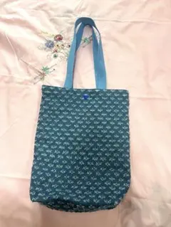 ハンドメイド　デニムトートバッグ　ブルー　新品