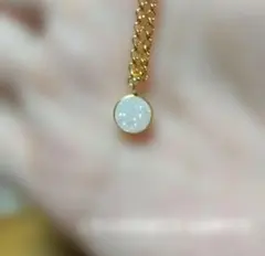 ドゥルージーアゲート 枠付き ネックレストップ