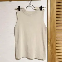 CLOCHEクロッシェ　レディース ノースリーブ サマーニット ベージュ　タンクのサムネイル
