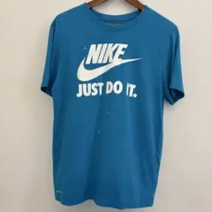 NIKE JUST DO IT. DRI-FIT ロゴTシャツ ブルー M