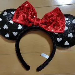 ディズニー カチューシャ ミニーマウス　スパンコール
