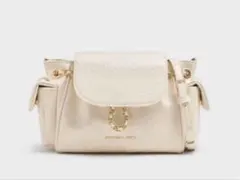 新品未開封CHARLES&KEITHDuo 2wayフロントフラップバックパック - メルカリ