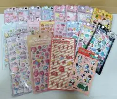 おしりぷっくりシール、クリスタルシール、ぷくぷくシールなどシール20点セット