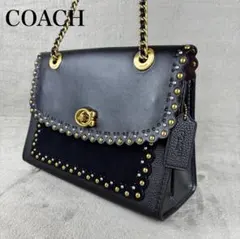 ★美品★ コーチ COACH レザー 2WAYチェーンバッグ ターンロック