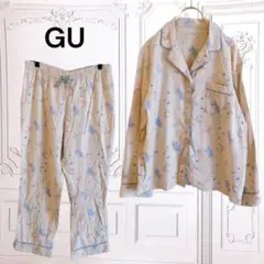 ムーミン『GU』ジーユー フランネルパジャマ【M〜L】ベージ ルームウェア